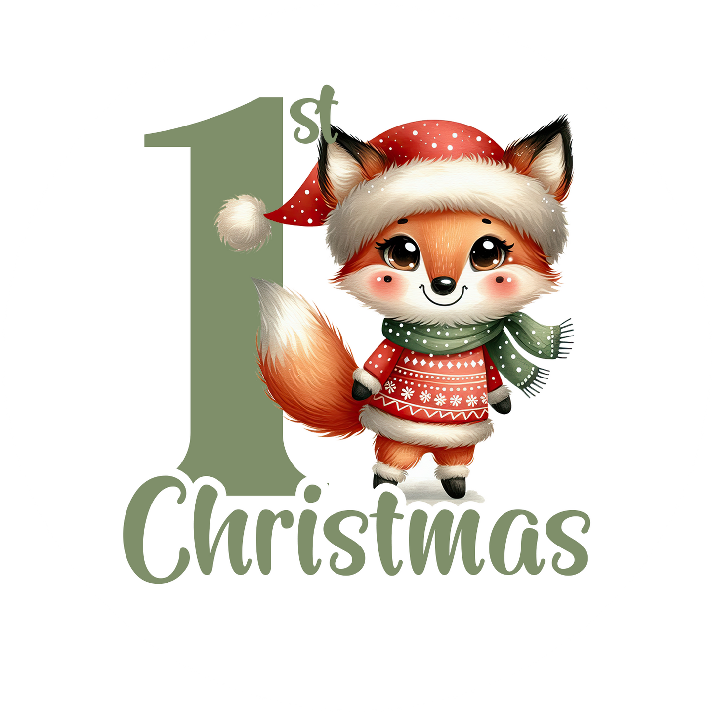 First Christmas Ornaments- Fox