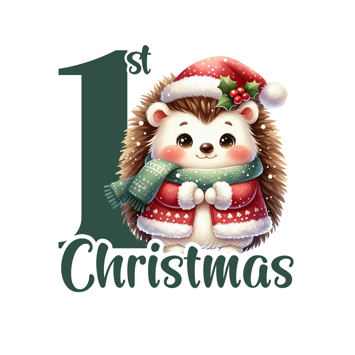 First Christmas Ornaments- Hedgehog