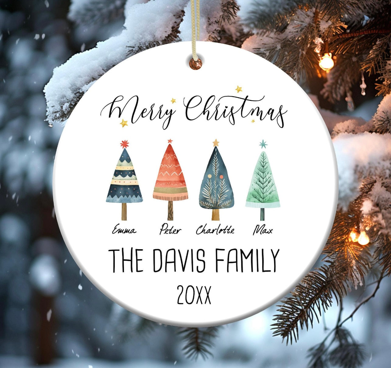 Personalized Christmas Ornaments- Tree