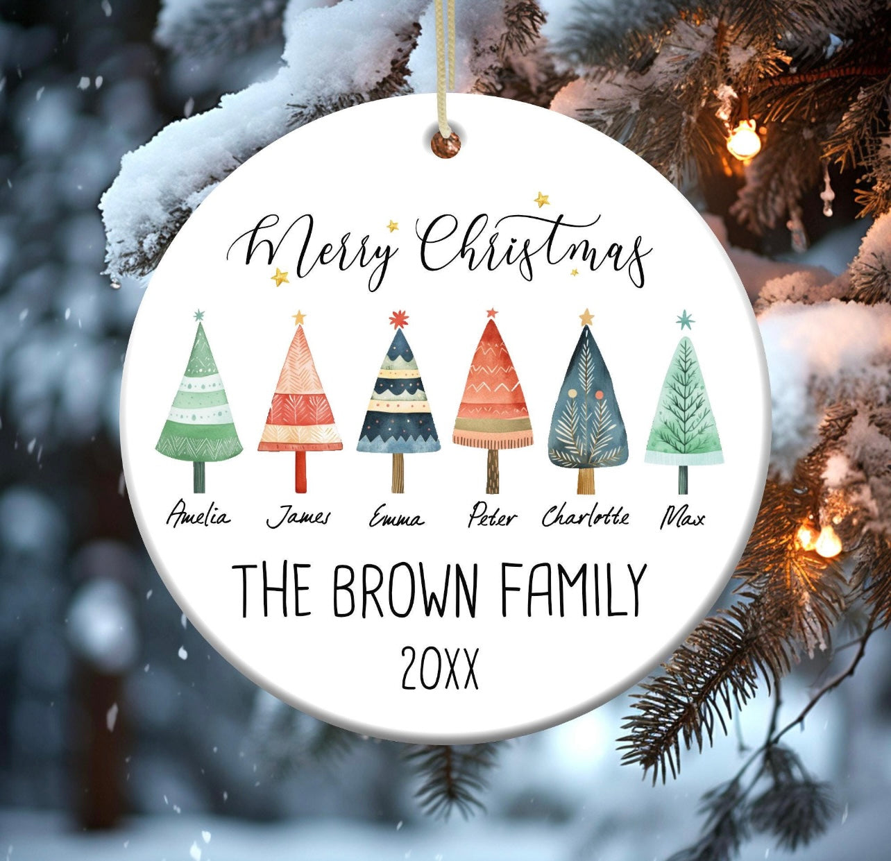Personalized Christmas Ornaments- Tree