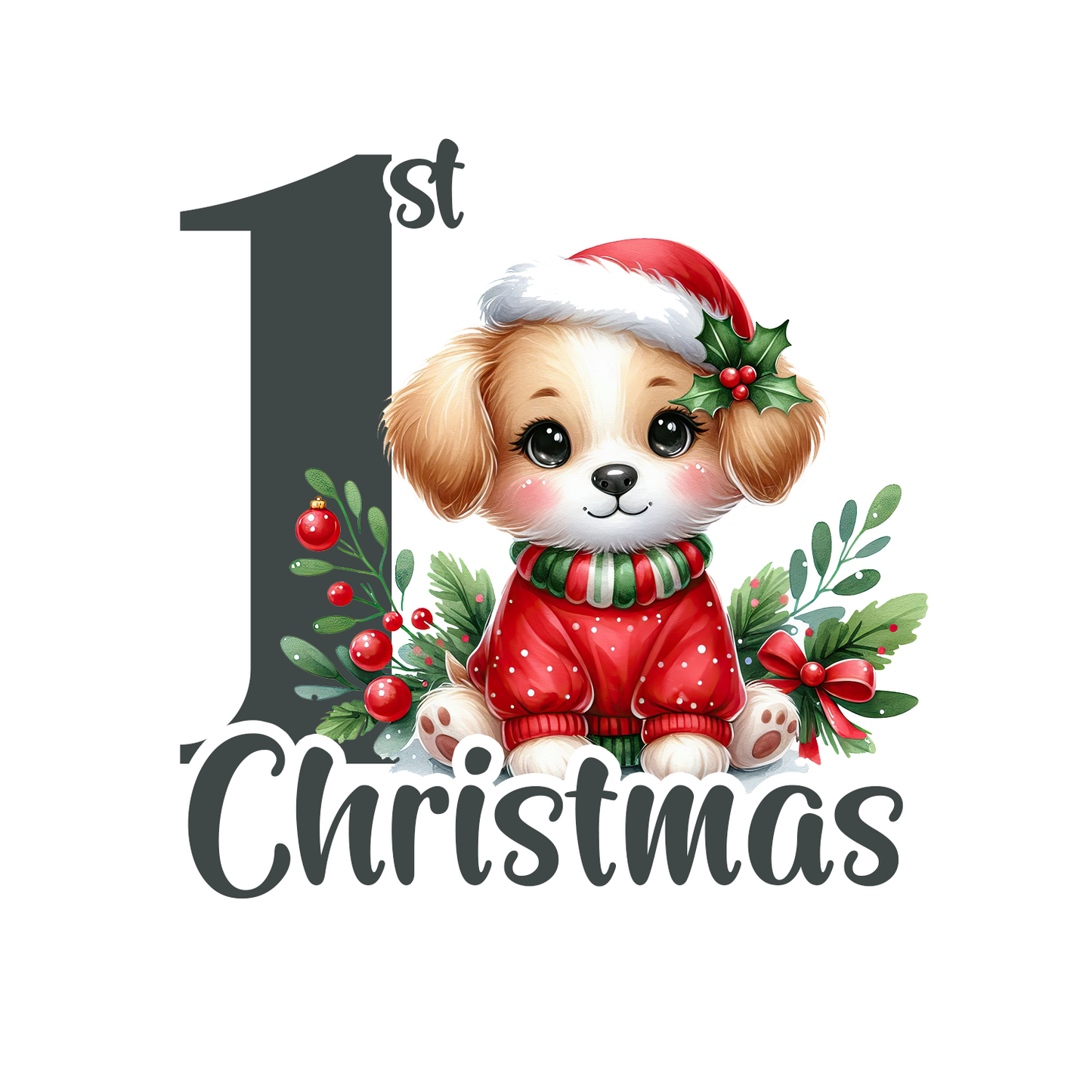 First Christmas Ornaments- Puppy