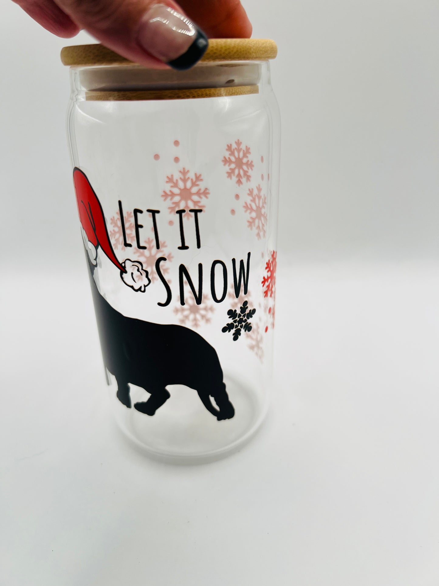 Dachshund Let is Snow