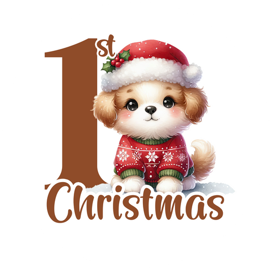 First Christmas Ornaments- Puppy