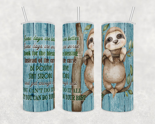 Sloth Power to Stay Strong Tumbler
